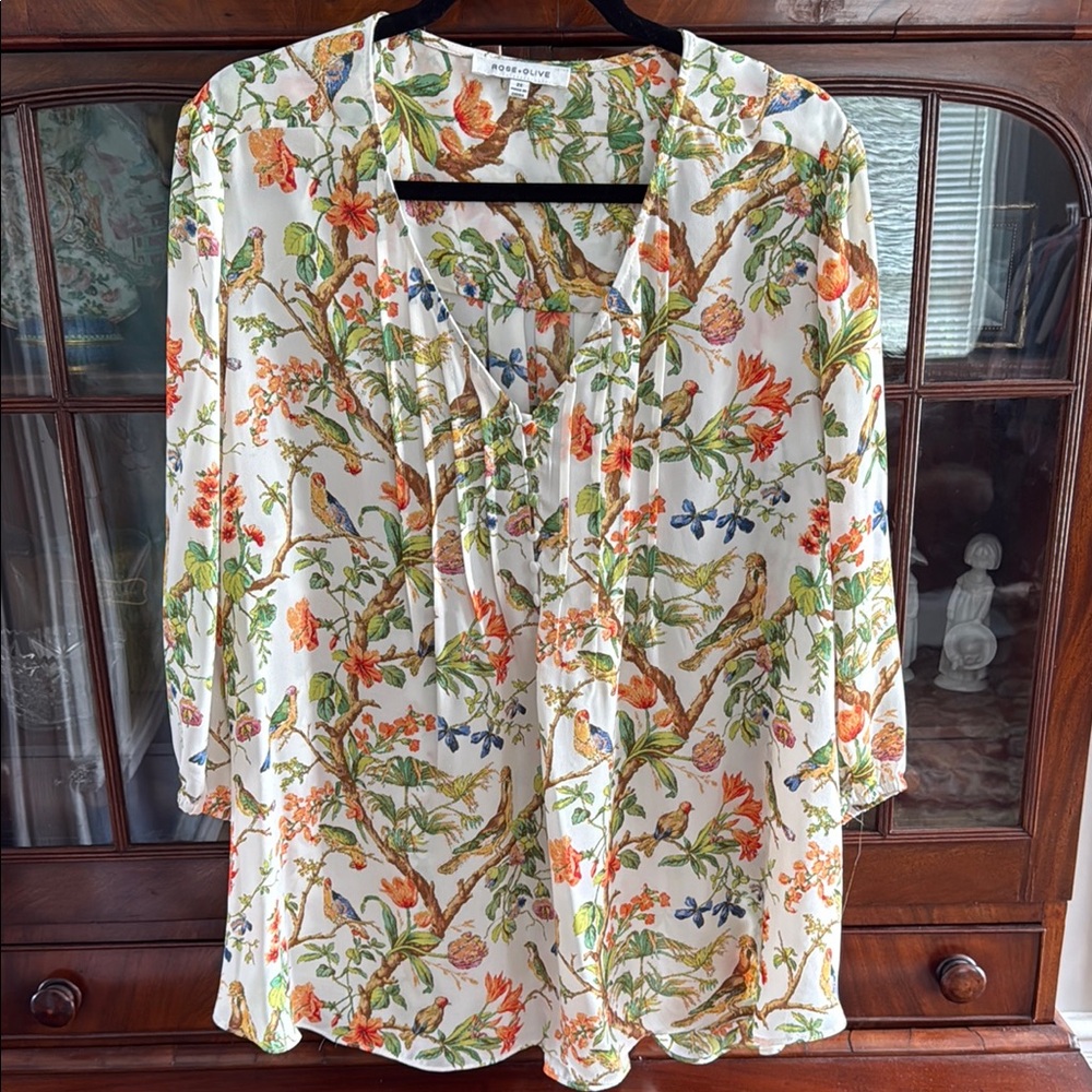 Rose & Olive Blouse Elegant Top